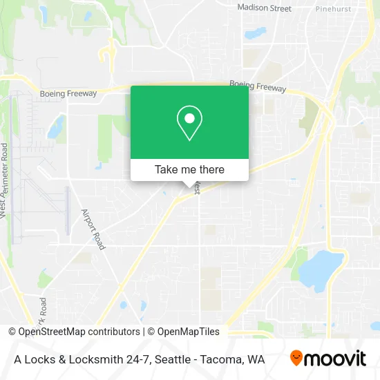 Mapa de A Locks & Locksmith 24-7