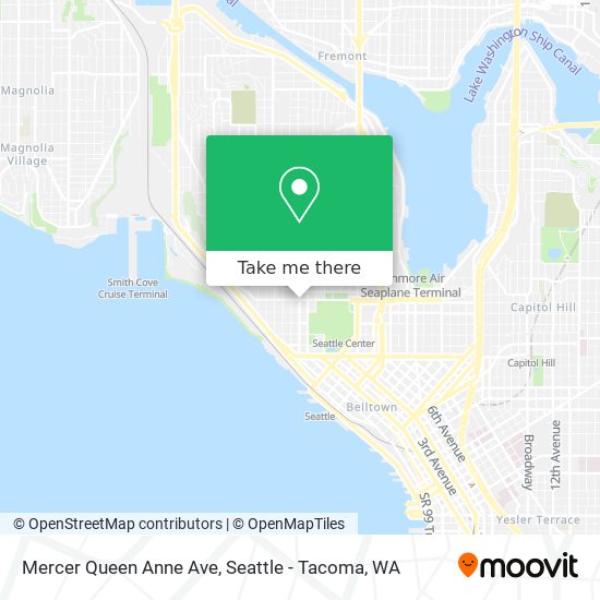 Mapa de Mercer Queen Anne Ave