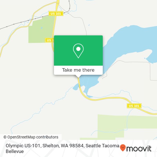 Mapa de Olympic US-101, Shelton, WA 98584