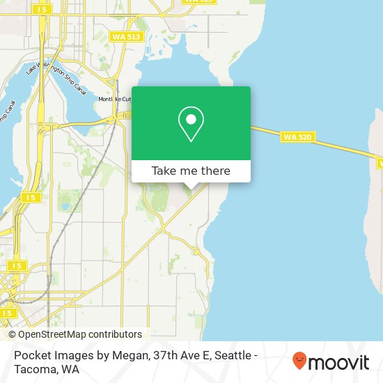 Pocket Images by Megan, 37th Ave E map