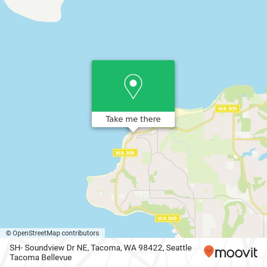 Mapa de SH- Soundview Dr NE, Tacoma, WA 98422