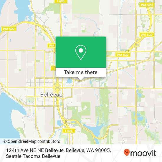 124th Ave NE NE Bellevue, Bellevue, WA 98005 map