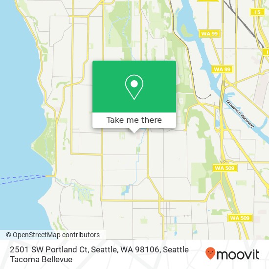 2501 SW Portland Ct, Seattle, WA 98106 map