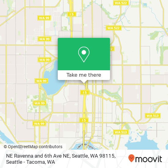 NE Ravenna and 6th Ave NE, Seattle, WA 98115 map