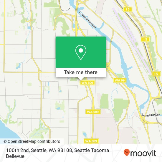 Mapa de 100th 2nd, Seattle, WA 98108