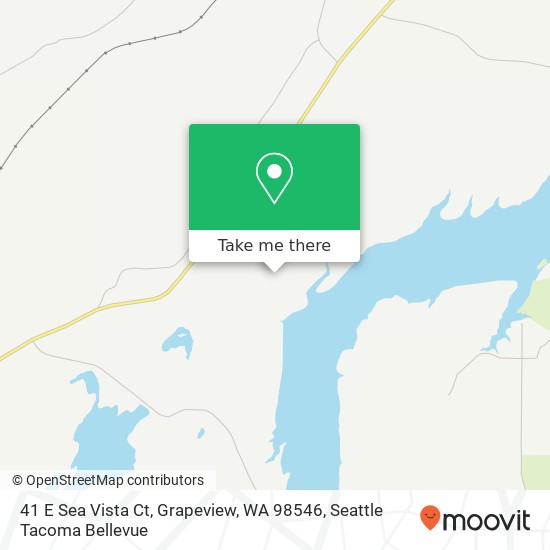 Mapa de 41 E Sea Vista Ct, Grapeview, WA 98546