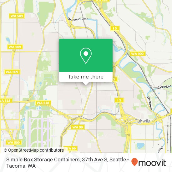 Mapa de Simple Box Storage Containers, 37th Ave S