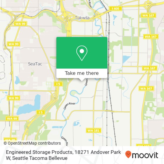 Mapa de Engineered Storage Products, 18271 Andover Park W