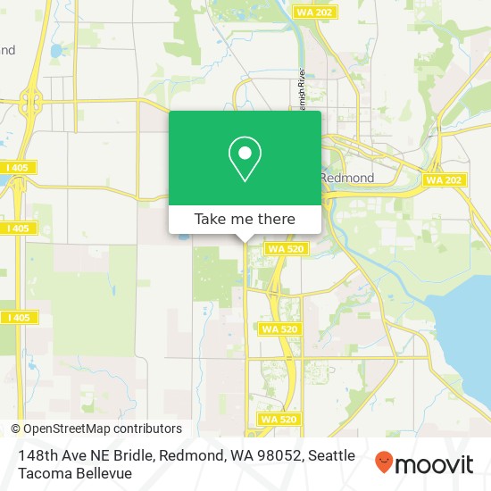 Mapa de 148th Ave NE Bridle, Redmond, WA 98052