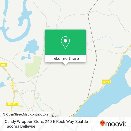 Mapa de Candy Wrapper Store, 240 E Rock Way