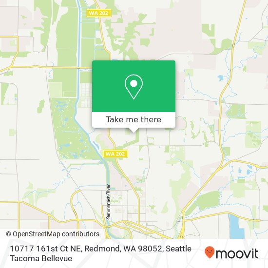 Mapa de 10717 161st Ct NE, Redmond, WA 98052