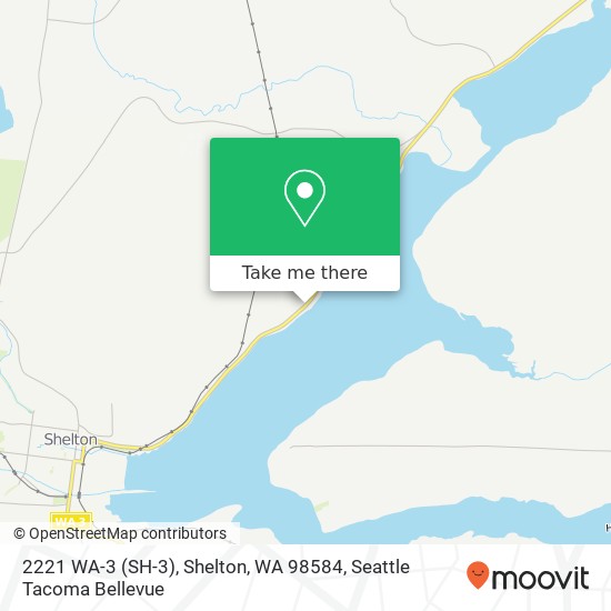 Mapa de 2221 WA-3 (SH-3), Shelton, WA 98584