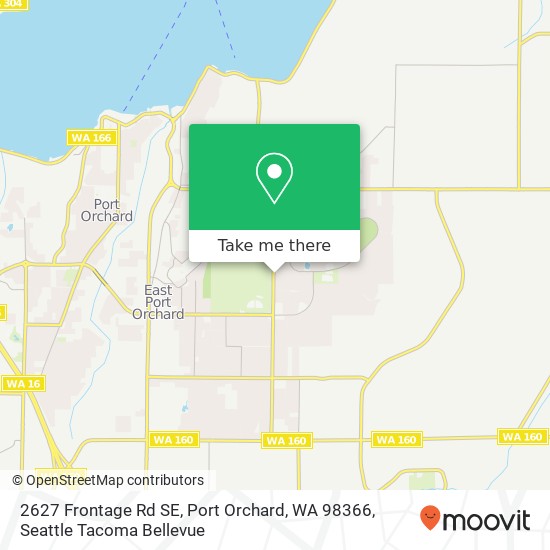 Mapa de 2627 Frontage Rd SE, Port Orchard, WA 98366