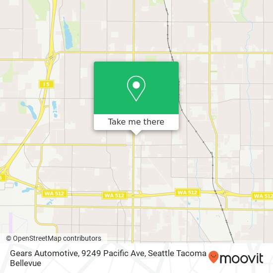 Mapa de Gears Automotive, 9249 Pacific Ave