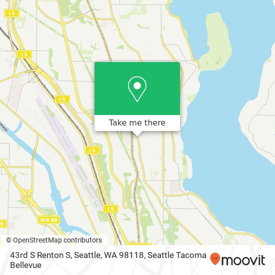 43rd S Renton S, Seattle, WA 98118 map