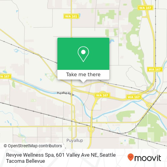 Mapa de Revyve Wellness Spa, 601 Valley Ave NE