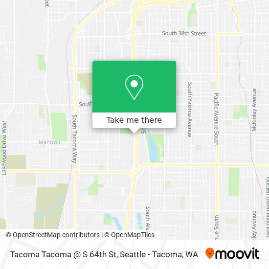 Mapa de Tacoma Tacoma @ S 64th St