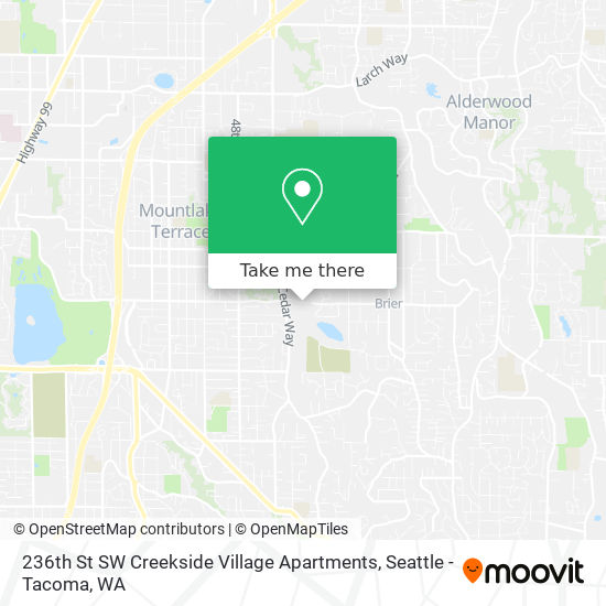 236th St SW Creekside Village Apartments map