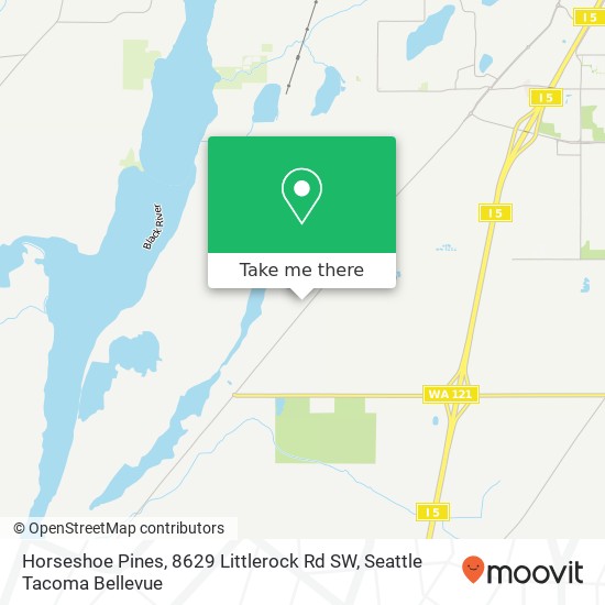 Mapa de Horseshoe Pines, 8629 Littlerock Rd SW
