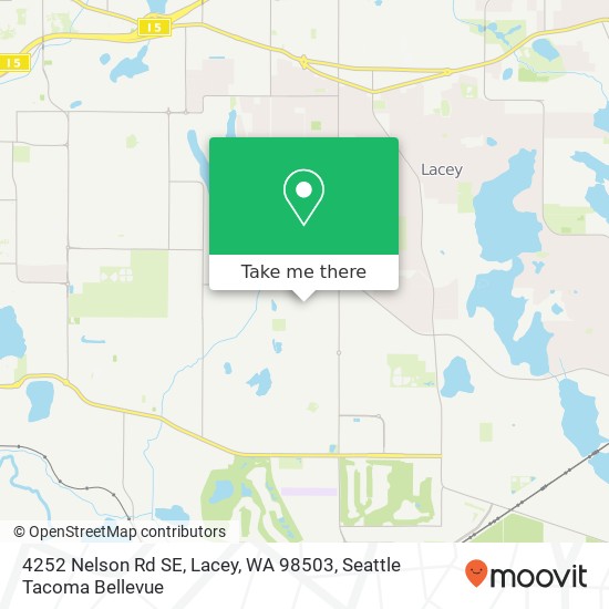 Mapa de 4252 Nelson Rd SE, Lacey, WA 98503