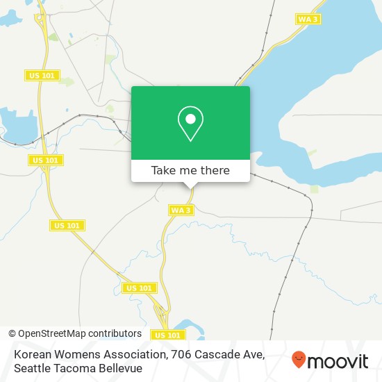 Mapa de Korean Womens Association, 706 Cascade Ave