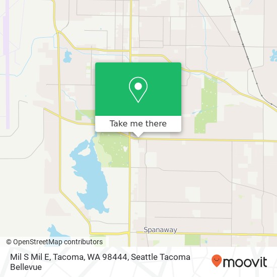 Mapa de Mil S Mil E, Tacoma, WA 98444