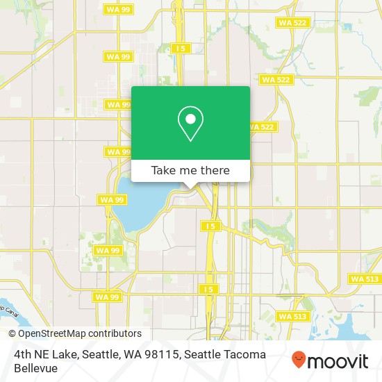 4th NE Lake, Seattle, WA 98115 map