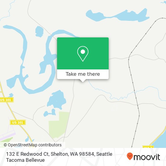 132 E Redwood Ct, Shelton, WA 98584 map