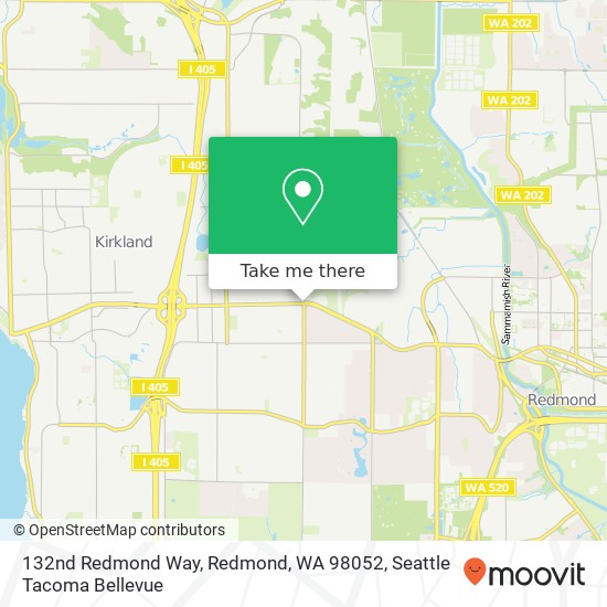 Mapa de 132nd Redmond Way, Redmond, WA 98052