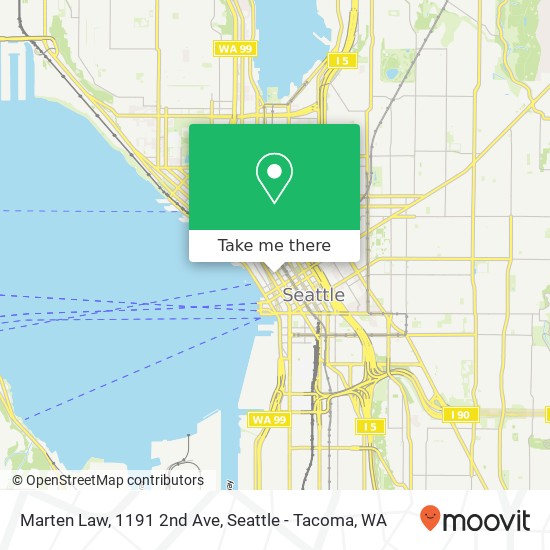 Marten Law, 1191 2nd Ave map