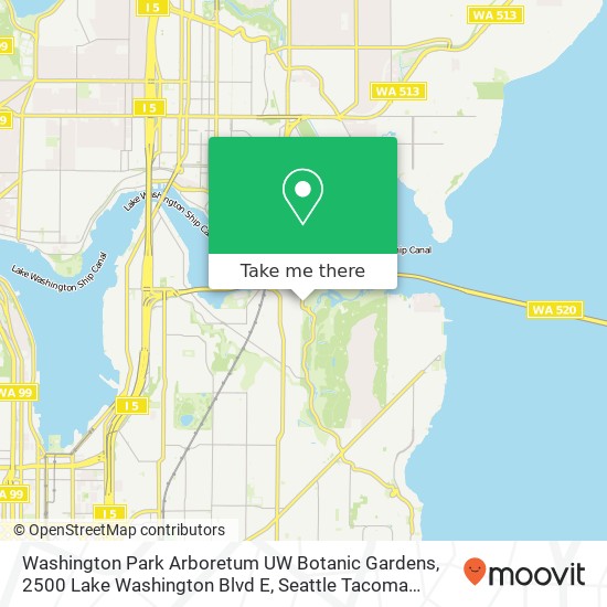 Washington Park Arboretum UW Botanic Gardens, 2500 Lake Washington Blvd E map