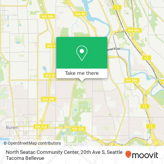 Mapa de North Seatac Community Center, 20th Ave S