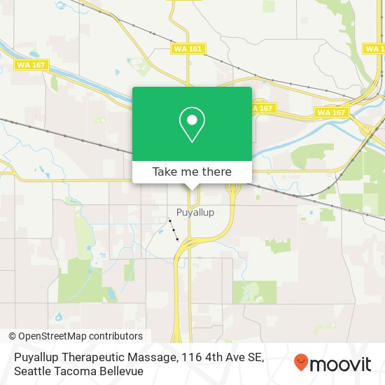 Mapa de Puyallup Therapeutic Massage, 116 4th Ave SE