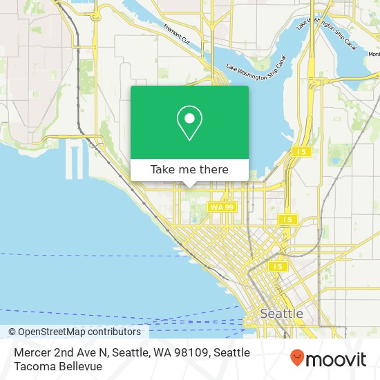 Mercer 2nd Ave N, Seattle, WA 98109 map