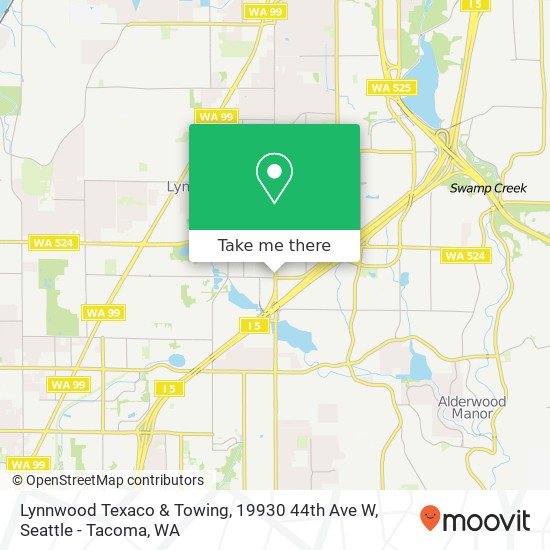 Mapa de Lynnwood Texaco & Towing, 19930 44th Ave W