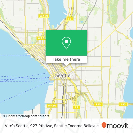 Vito's Seattle, 927 9th Ave map