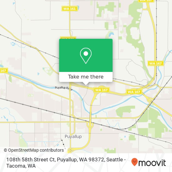 108th 58th Street Ct, Puyallup, WA 98372 map