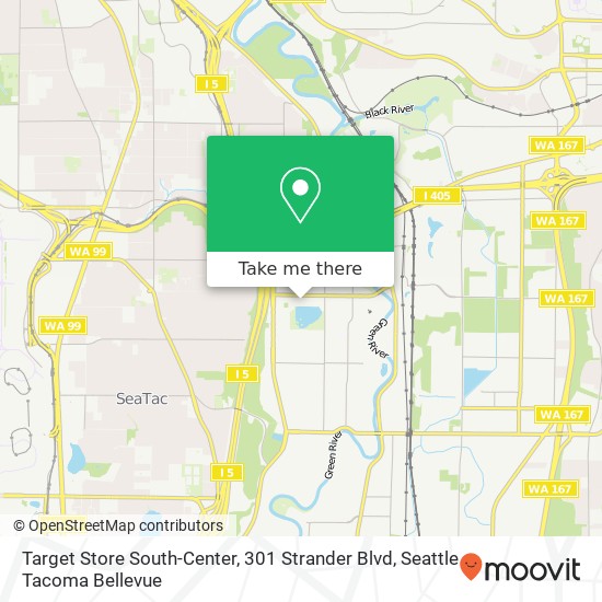 Target Store South-Center, 301 Strander Blvd map