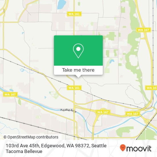 Mapa de 103rd Ave 45th, Edgewood, WA 98372