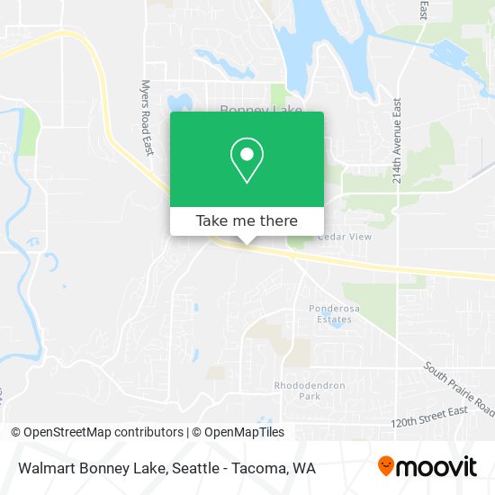 Walmart Bonney Lake map