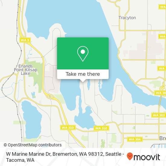 Mapa de W Marine Marine Dr, Bremerton, WA 98312