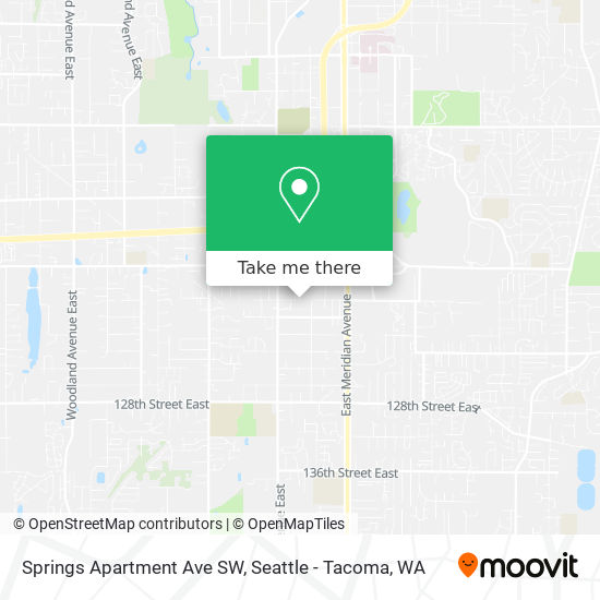 Mapa de Springs Apartment Ave SW