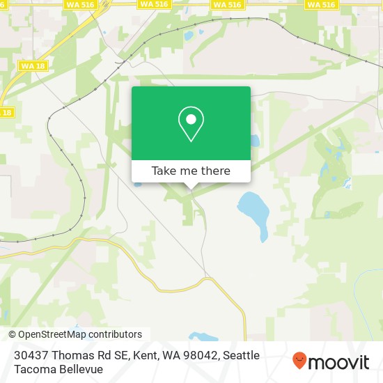 Mapa de 30437 Thomas Rd SE, Kent, WA 98042