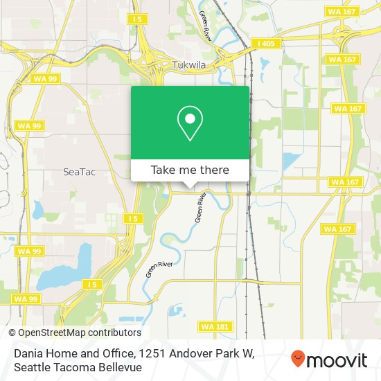 Mapa de Dania Home and Office, 1251 Andover Park W