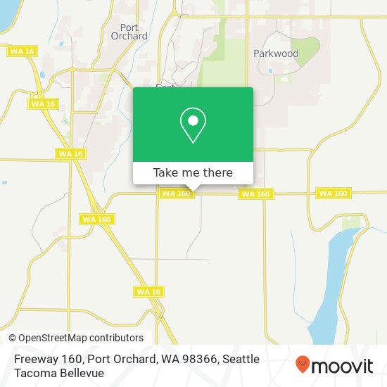 Freeway 160, Port Orchard, WA 98366 map