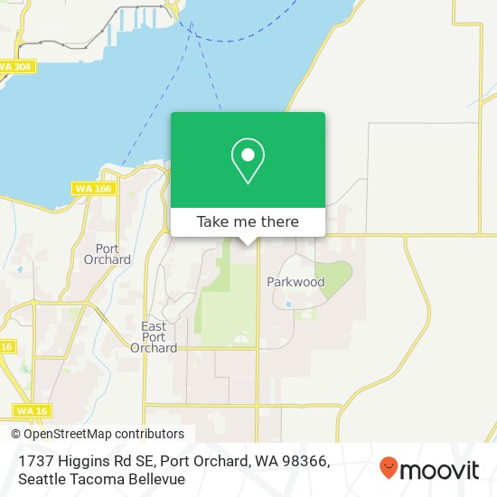 Mapa de 1737 Higgins Rd SE, Port Orchard, WA 98366