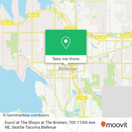 Gucci at The Shops at The Bravern, 700 110th Ave NE map