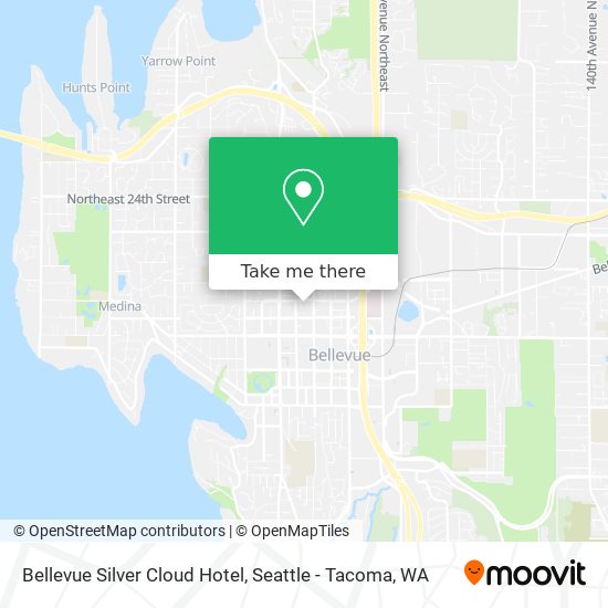 Bellevue Silver Cloud Hotel map