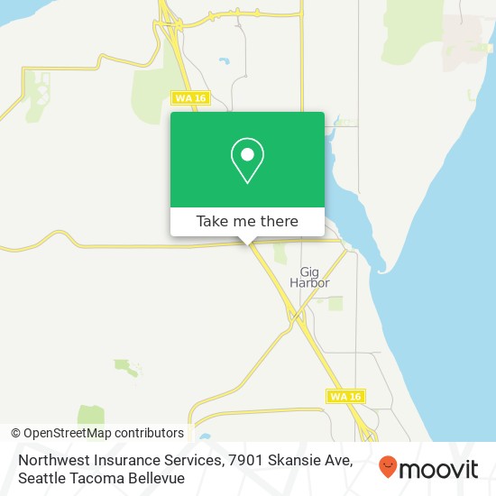 Mapa de Northwest Insurance Services, 7901 Skansie Ave