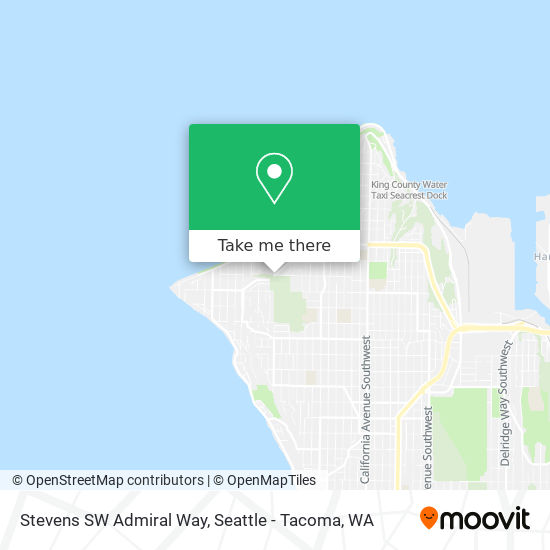 Mapa de Stevens SW Admiral Way
